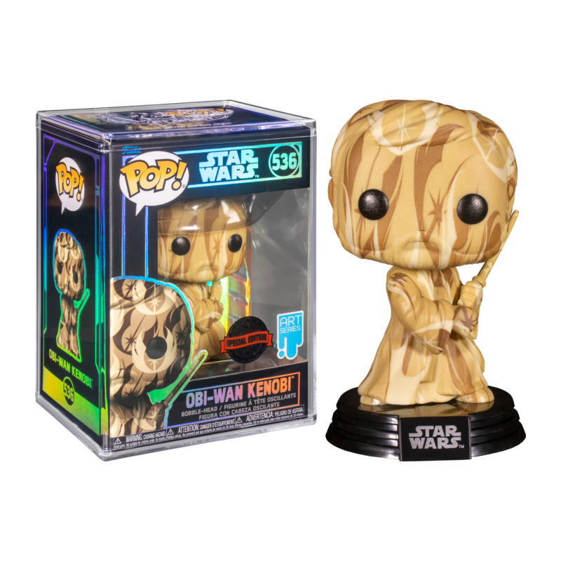 OBI-WAN ARTIST SERIES WITH POP PROTECTOR / STAR WARS OBI-WAN / FIGURINE FUNKO POP / EXCLUSIVE SPECIAL EDITION