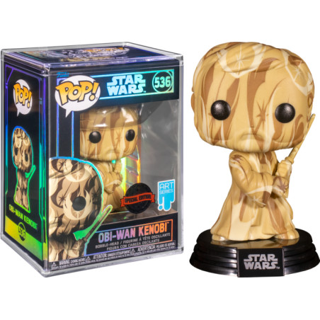 OBI-WAN ARTIST SERIES WITH POP PROTECTOR / STAR WARS OBI-WAN / FIGURINE FUNKO POP / EXCLUSIVE SPECIAL EDITION