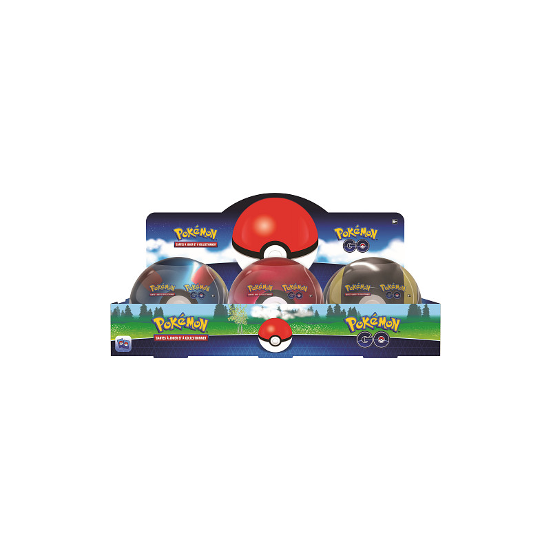 DISPLAY 6 POKEBALL POKEMON GO / CARTE POKEMON VF