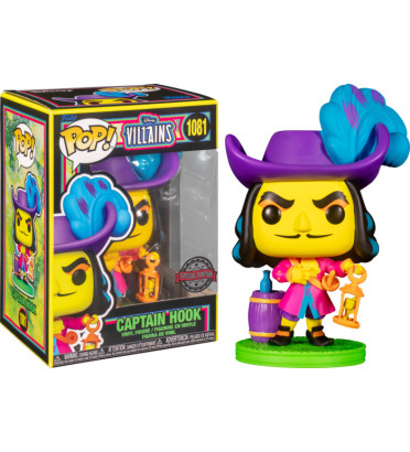 CAPTAIN HOOK BLACKLIGHT / VILLAINS / FIGURINE FUNKO POP / EXLCUSIVE SPECIAL EDITION CAPTAIN HOOK BLACKLIGHT / VILLAINS / FIGURINE FUNKO POP / EXLCUSIVE SPECIAL EDITION