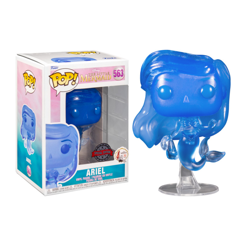 ARIEL WITH BLUE BAG TRANSLUCENT / LA PETITE SIRENE / FIGURINE FUNKO POP / EXCLUSIVE SPECIAL EDITION