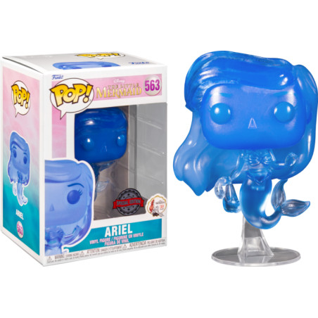 ARIEL WITH BLUE BAG TRANSLUCENT / LA PETITE SIRENE / FIGURINE FUNKO POP / EXCLUSIVE SPECIAL EDITION