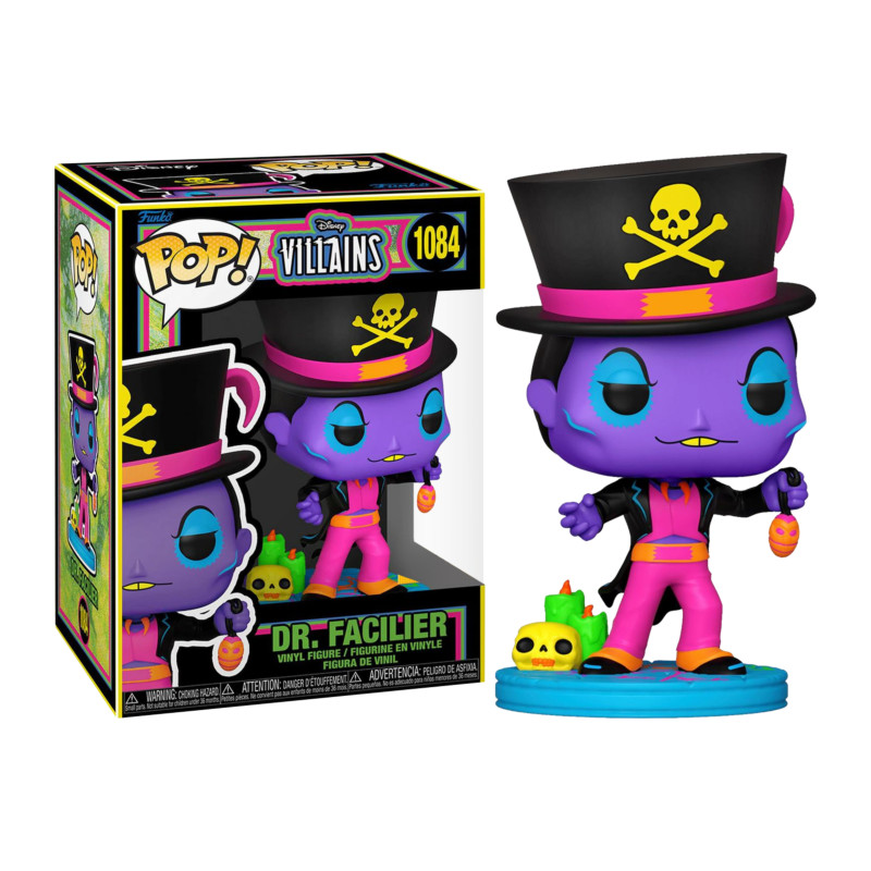 DR FACILIER BLACKLIGHT / VILLAINS / FIGURINE FUNKO POP / EXCLUSIVE SPECIAL EDITION