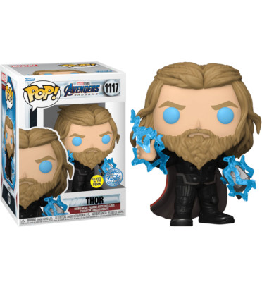 THOR WITH THUNDER / AVENGERS ENDGAME / FIGURINE FUNKO POP / EXCLUSIVE SPECIAL EDITION