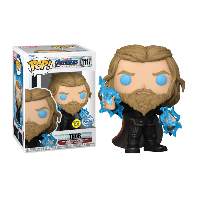 THOR WITH THUNDER / AVENGERS ENDGAME / FIGURINE FUNKO POP / EXCLUSIVE SPECIAL EDITION