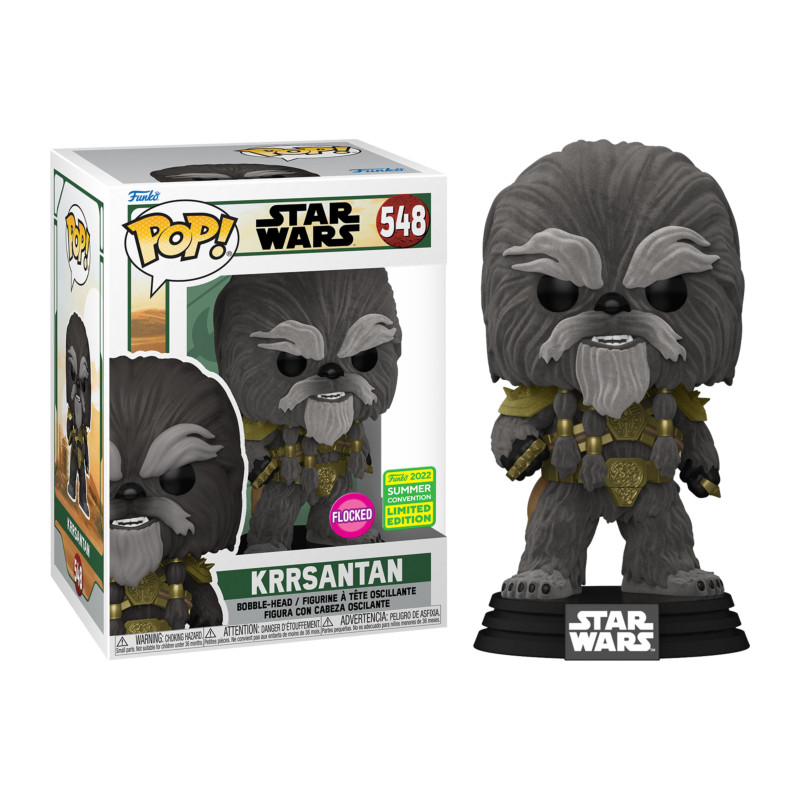 KRRSANTAN / STAR WARS BOOK OF BOBA FETT / FIGURINE FUNKO POP / EXCLUSIVE SDCC 2022 / FLOCKED