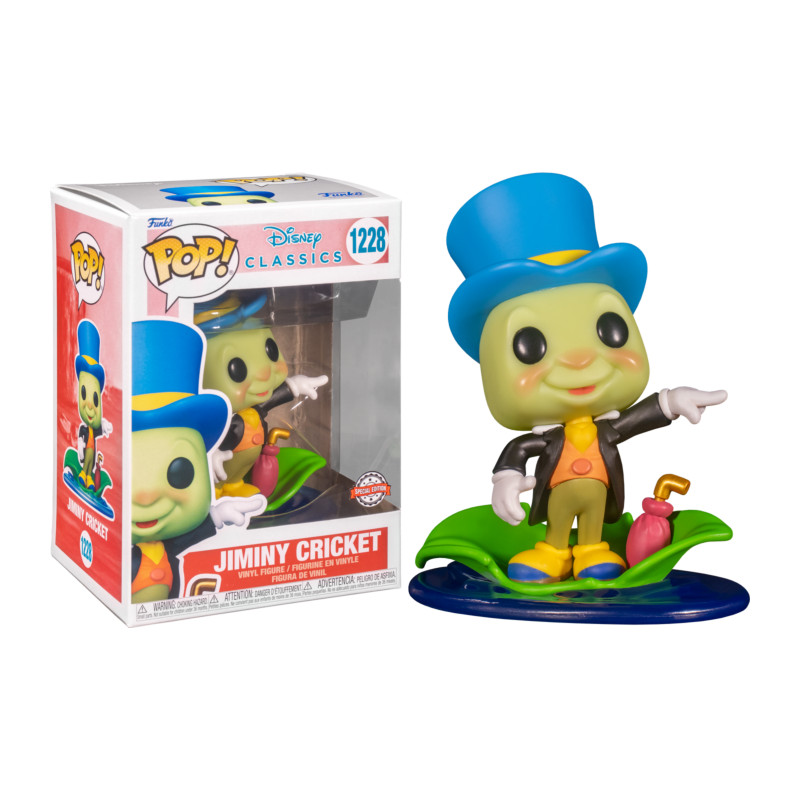 JIMINIY CRICKET ON LEAF / PINOCCHIO / FIGURINE FUNKO POP / EXCLUSIVE SPECIAL EDITION