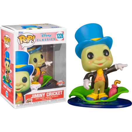 JIMINY CRICKET ON LEAF / PINOCCHIO / FIGURINE FUNKO POP / EXCLUSIVE SPECIAL EDITION