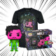 T-SHIRT XL AVEC POP BLACK PANTHER BLACKLIGHT / MARVEL WHAT IF / FIGURINE FUNKO POP / EXCLUSIVE SPECIAL EDITION