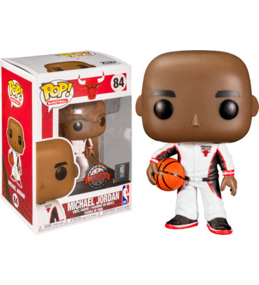 MICHAEL JORDAN WHITE WARM UP / CHICAGO BULLS / FIGURINE FUNKO POP / EXCLUSIVE SPECIAL EDITION MICHAEL JORDAN WHITE WARM UP / CHICAGO BULLS / FIGURINE FUNKO POP / EXCLUSIVE SPECIAL EDITION