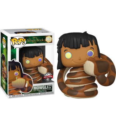 MOWGLI WITH KAA / LE LIVRE DE LA JUNGLE / FIGURINE FUNKO POP / EXCLUSIVE SPECIAL EDITION