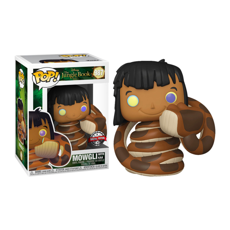 MOWGLI WITH KAA / LE LIVRE DE LA JUNGLE / FIGURINE FUNKO POP / EXCLUSIVE SPECIAL EDITION