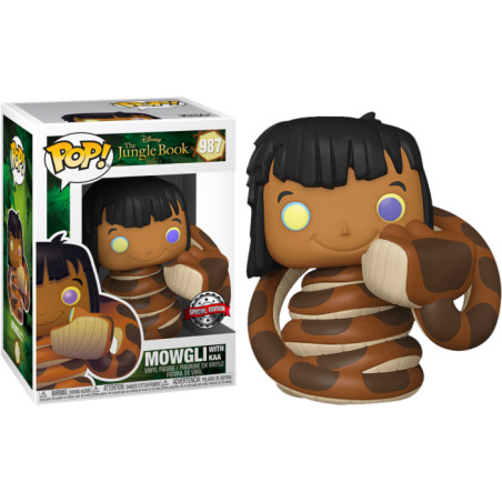 MOWGLI WITH KAA / LE LIVRE DE LA JUNGLE / FIGURINE FUNKO POP / EXCLUSIVE SPECIAL EDITION