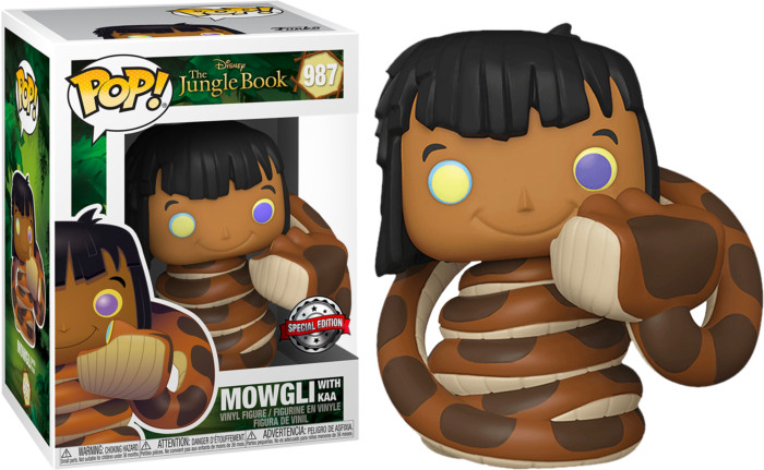 Funko rend hommage à Mowgli et Kaa dans une scène culte du Livre de la