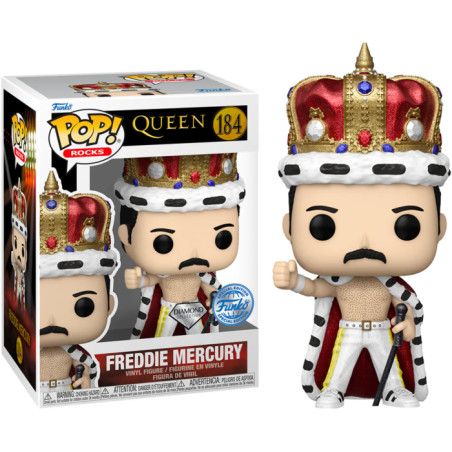 FREDDIE MERCURY KING / QUEEN / FIGURINE FUNKO POP / EXCLUSIVE SPECIAL EDITION / DIAMOND