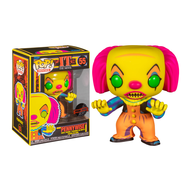 PENNYWISE BLACKLIGHT / IT / FIGURINE FUNKO POP / EXCLUSIVE SPECIAL EDITION