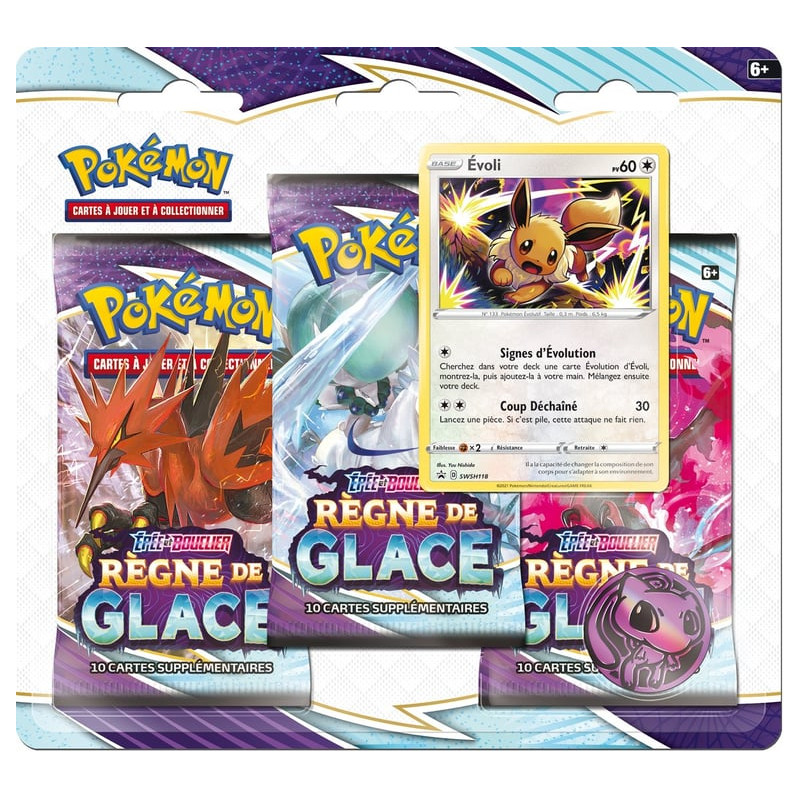 PACK 3 BOOSTERS REGNE DE GLACE / CARTE POKEMON VF