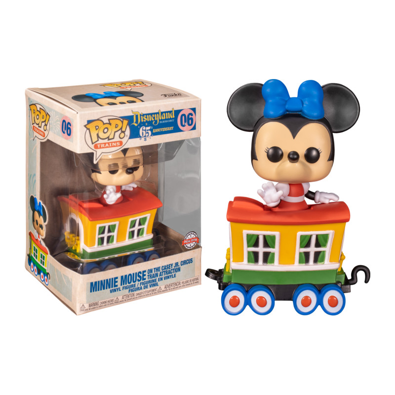 MINNIE MOUSE ON THE CASEY JR CIRCUS TRAIN ATTRACTION / DISNEY WORLD / FIGURINE FUNKO POP / EXCLUSIVE SPECIAL EDITION