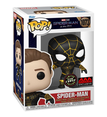 SPIDER-MAN BLACK SUIT / SPIDER-MAN NO WAY HOME / FIGURINE FUNKO POP / EXCLUSIVE AAA ANIME / CHASE