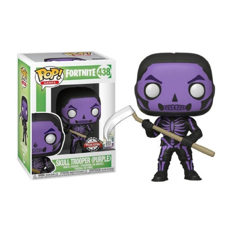 SKULL TROOPER PURPLE / FORTNITE / FIGURINE FUNKO POP / EXCLUSIVE SPECIAL EDITION