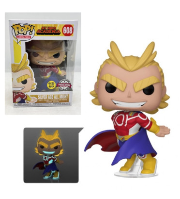 SILVER AGE ALL MIGHT / MY HERO ACADEMIA / FIGURINE FUNKO POP / EXCLUSIVE SPECIAL EDITION / GITD