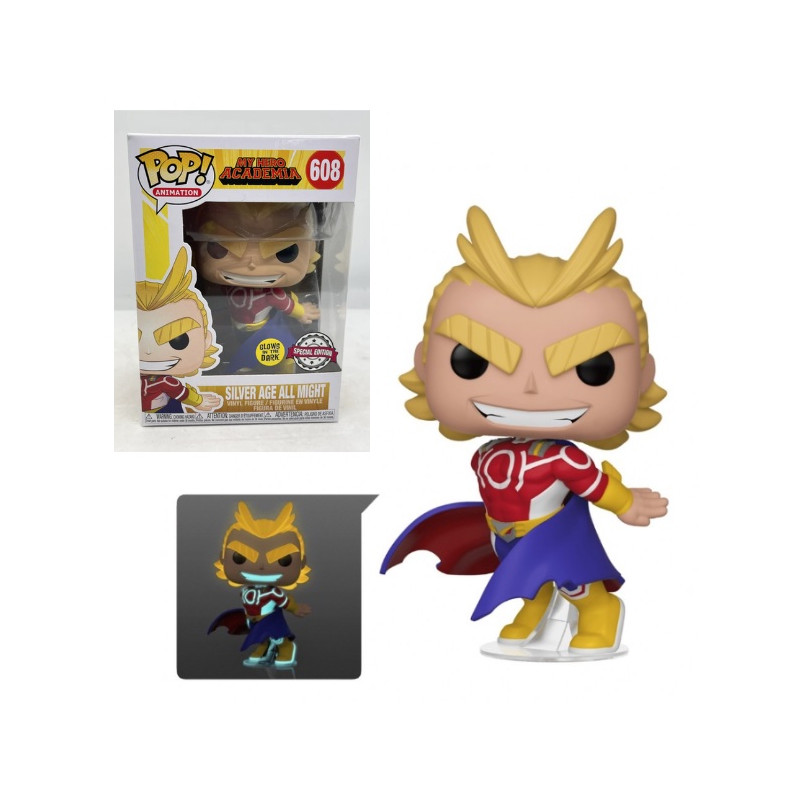 SILVER AGE ALL MIGHT / MY HERO ACADEMIA / FIGURINE FUNKO POP / EXCLUSIVE SPECIAL EDITION / GITD