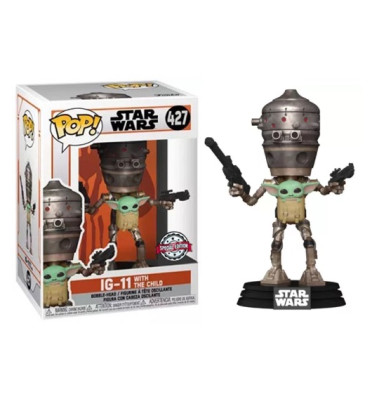 IG-11 WITH THE CHILD / STAR WARS THE MANDALORIAN / FIGURINE FUNKO POP / EXCLUSIVE SPECIAL EDITION
