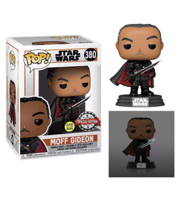 MOFF GIDEON WITH DARKSABERS / STAR WARS THE MANDALORIAN / FIGURINE FUNKO POP / EXCLUSIVE SPECIAL EDITION / GITD MOFF GIDEON WITH DARKSABERS / STAR WARS THE MANDALORIAN / FIGURINE FUNKO POP / EXCLUSIVE SPECIAL EDITION / GITD