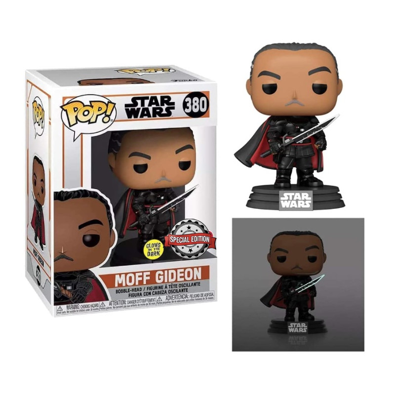 MOFF GIDEON WITH DARKSABERS / STAR WARS THE MANDALORIAN / FIGURINE FUNKO POP / EXCLUSIVE SPECIAL EDITION / GITD