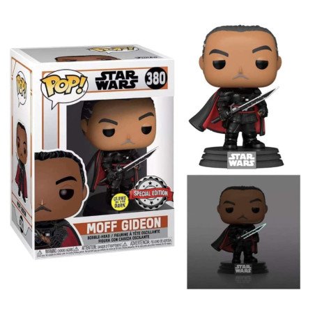 MOFF GIDEON WITH DARKSABERS / STAR WARS THE MANDALORIAN / FIGURINE FUNKO POP / EXCLUSIVE SPECIAL EDITION / GITD