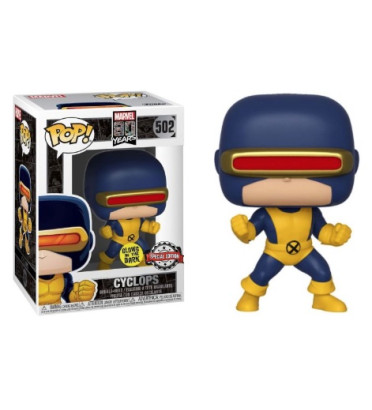 CYCLOPS FIRST APPEARANCE / MARVEL 80 YEARS / FIGURINE FUNKO POP / EXCLUSIVE SPECIAL EDITION / GITD