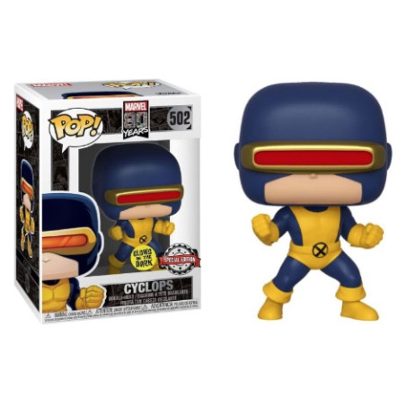 CYCLOPS FIRST APPEARANCE / MARVEL 80 YEARS / FIGURINE FUNKO POP / EXCLUSIVE SPECIAL EDITION / GITD