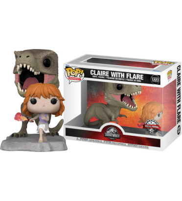 CLAIRE WITH FLARE / JURASSIC WORLD DOMINION / FIGURINE FUNKO POP / EXCLUSIVE SPECIAL EDITION