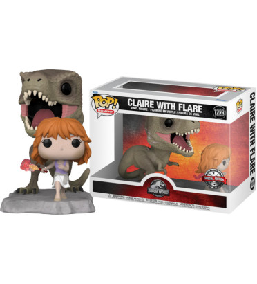 CLAIRE WITH FLARE / JURASSIC WORLD DOMINION / FIGURINE FUNKO POP / EXCLUSIVE SPECIAL EDITION CLAIRE WITH FLARE / JURASSIC WORLD DOMINION / FIGURINE FUNKO POP / EXCLUSIVE SPECIAL EDITION