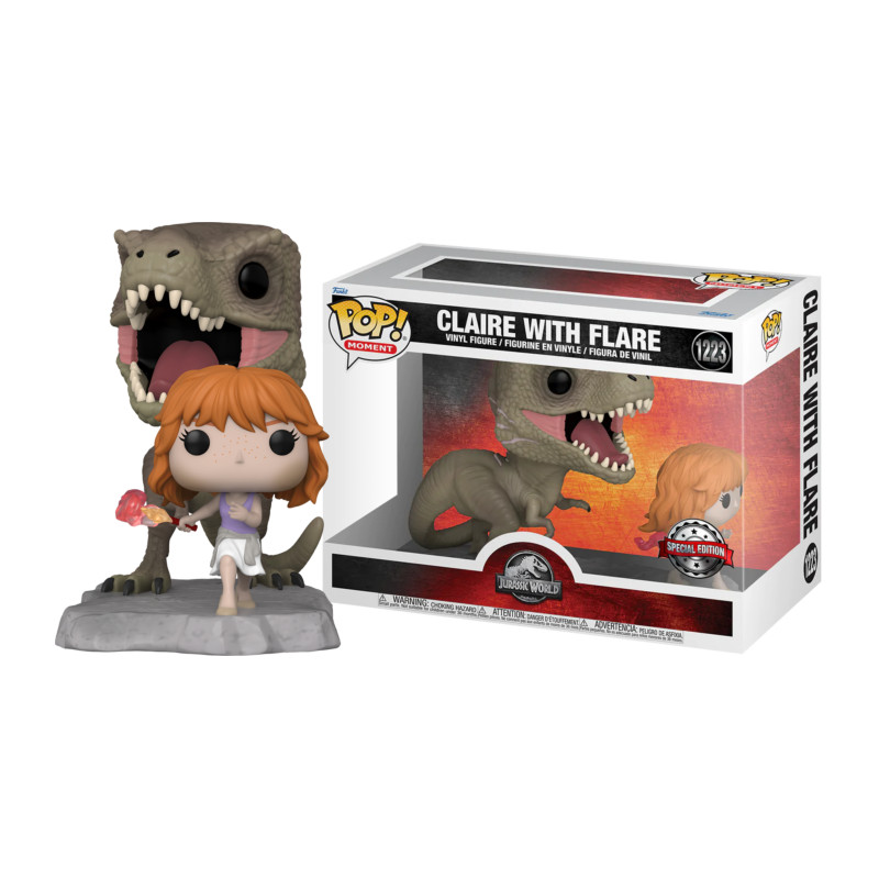 CLAIRE WITH FLARE / JURASSIC WORLD DOMINION / FIGURINE FUNKO POP / EXCLUSIVE SPECIAL EDITION