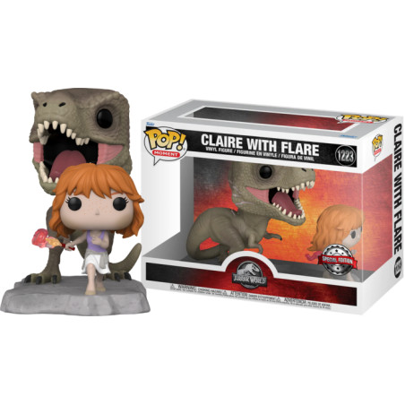 CLAIRE WITH FLARE / JURASSIC WORLD DOMINION / FIGURINE FUNKO POP / EXCLUSIVE SPECIAL EDITION