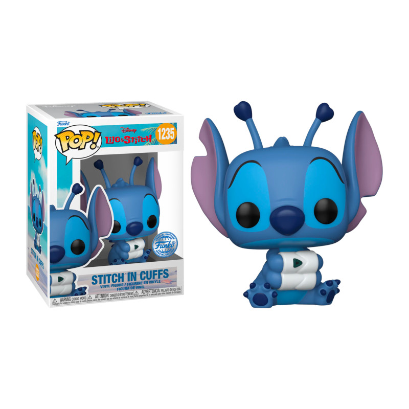 STITCH IN CUFFS / LILO ET STITCH / FIGURINE FUNKO POP / EXCLUSIVE SPECIAL EDITION