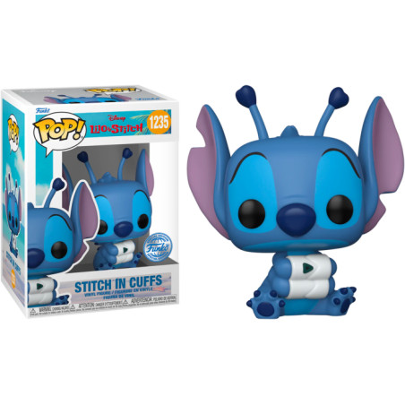 STITCH IN CUFFS / LILO ET STITCH / FIGURINE FUNKO POP / EXCLUSIVE SPECIAL EDITION