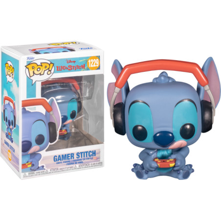 Figurine Gamer Stitch / Lilo Et Stitch / Funko Pop Disney 1229