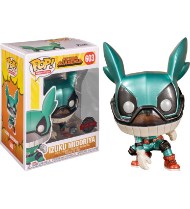 DEKU WITH HELMET METALLIC / MY HERO ACADEMIA / FIGURINE FUNKO POP / EXCLUSIVE SPECIAL EDITION