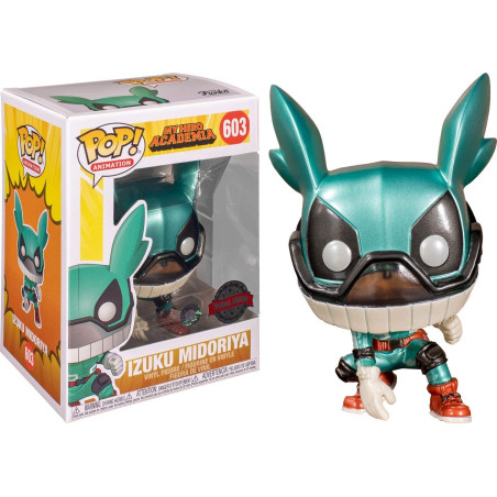 DEKU WITH HELMET METALLIC / MY HERO ACADEMIA / FIGURINE FUNKO POP / EXCLUSIVE SPECIAL EDITION