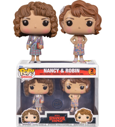 2 PACK NANCY ET ROBIN / STRANGER THINGS / FIGURINE FUNKO POP / EXCLUSIVE SPECIAL EDITION