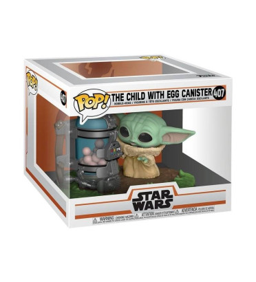 THE CHILD (BEBE YODA) WITH EGG CANISTER / STAR WARS THE MANDALORIAN / FIGURINE FUNKO POP