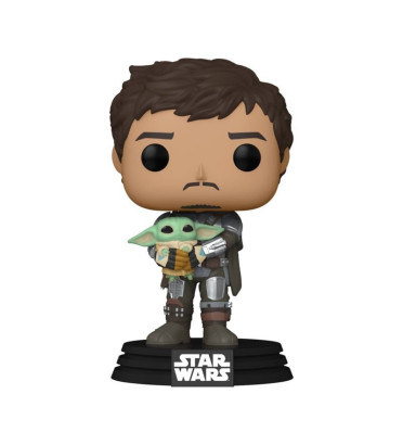 THE MANDALORIAN WITH GROGU / STAR WARS THE MANDALORIAN / FIGURINE FUNKO POP