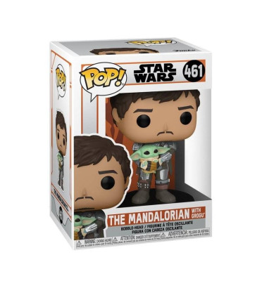 THE MANDALORIAN WITH GROGU / STAR WARS THE MANDALORIAN / FIGURINE FUNKO POP