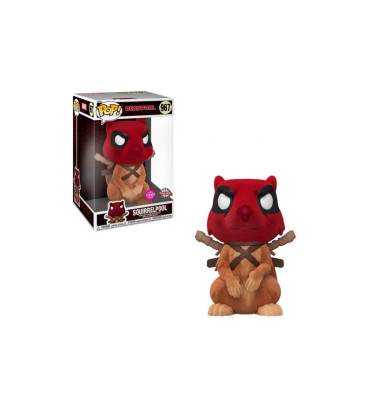 SQUIRRELPOOL SUPER OVERSIZED / DEADPOOL / FIGURINE FUNKO POP / EXCLUSIVE SPECIAL EDITION / FLOCKED