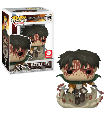 BATTLE LEVI BLOODY / ATTACK ON TITAN / FIGURINE FUNKO POP / EXCLUSIVE AE