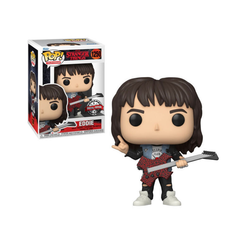 EDDIE WITH GUITAR / STRANGER THINGS / FIGURINE FUNKO POP / EXCLUSIVE SPECIAL EDITION