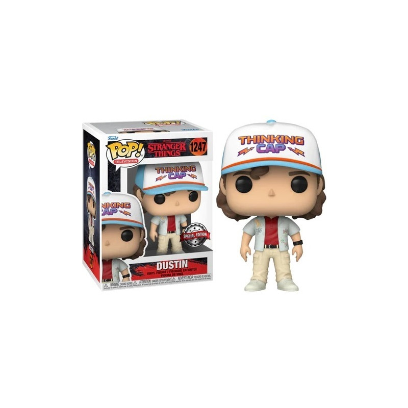 DUSTIN IN DRAGON SHIRT / STRANGER THINGS / FIGURINE FUNKO POP / EXCLUSIVE SPECIAL EDITION