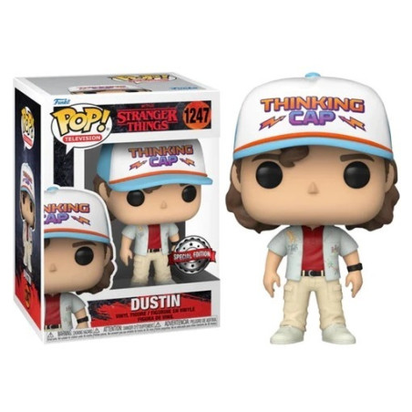 DUSTIN IN DRAGON SHIRT / STRANGER THINGS / FIGURINE FUNKO POP / EXCLUSIVE SPECIAL EDITION